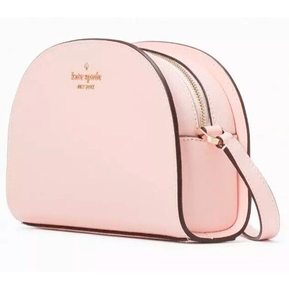 kate spade Handbags - S Kate Spade Perry Pale Pink Saffiano Leather Dome Crossbody K8697 NWT $279